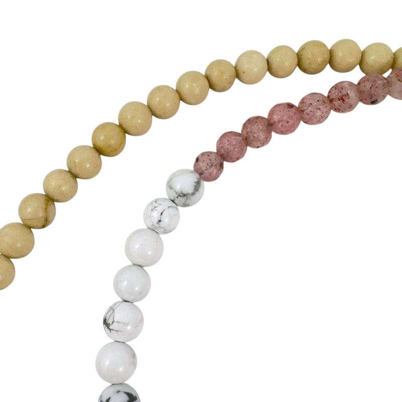 Silver & Mixed Mineral Neckpiece - Ari Athans