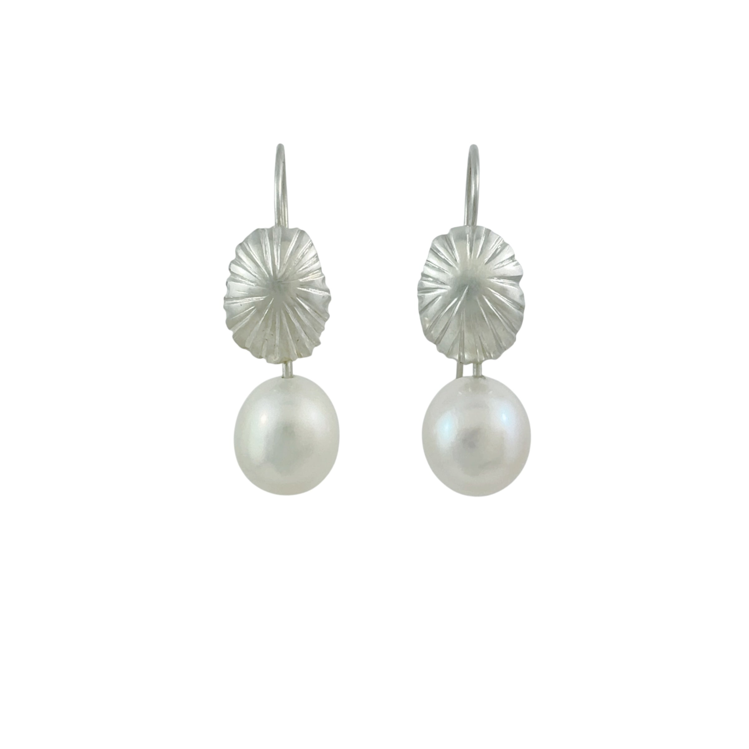 Pearl Drop Earrings - Catherine White