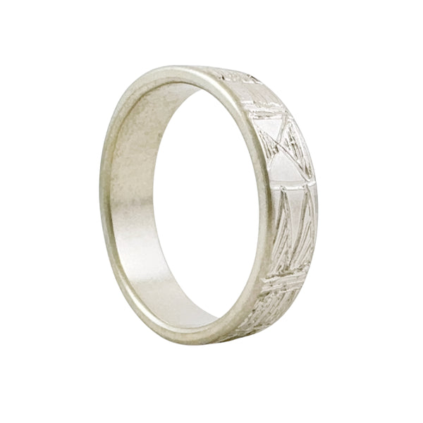 Mystic Capers Patterned Band Ring - Nina Baker