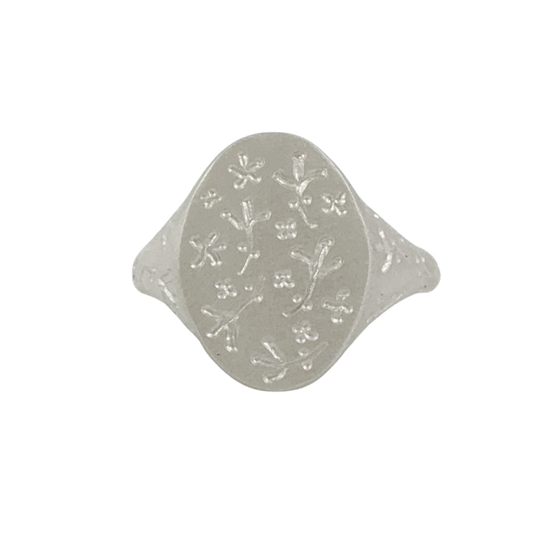 Botanica Oval Signet Ring - Milly Thomas
