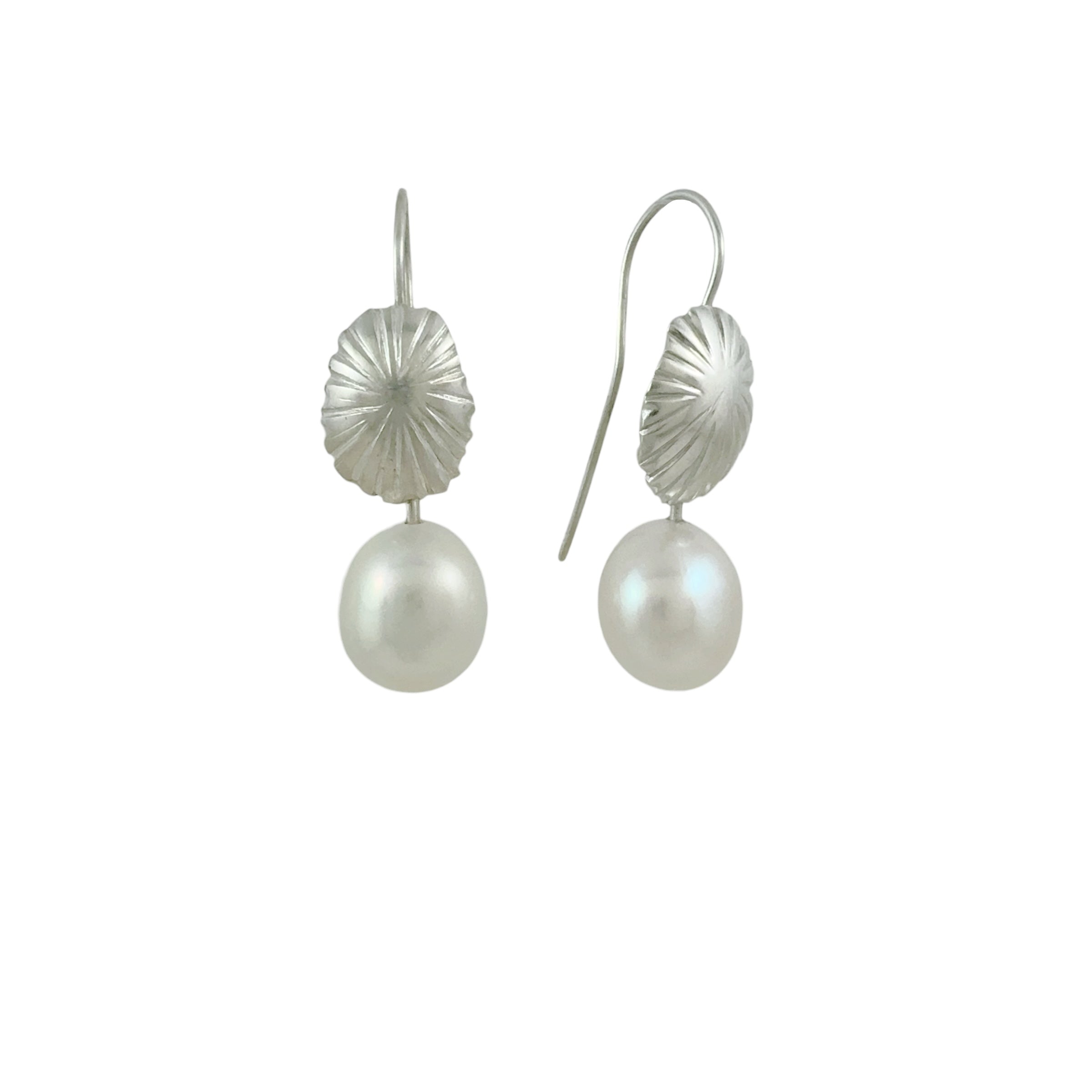 Pearl Drop Earrings - Catherine White
