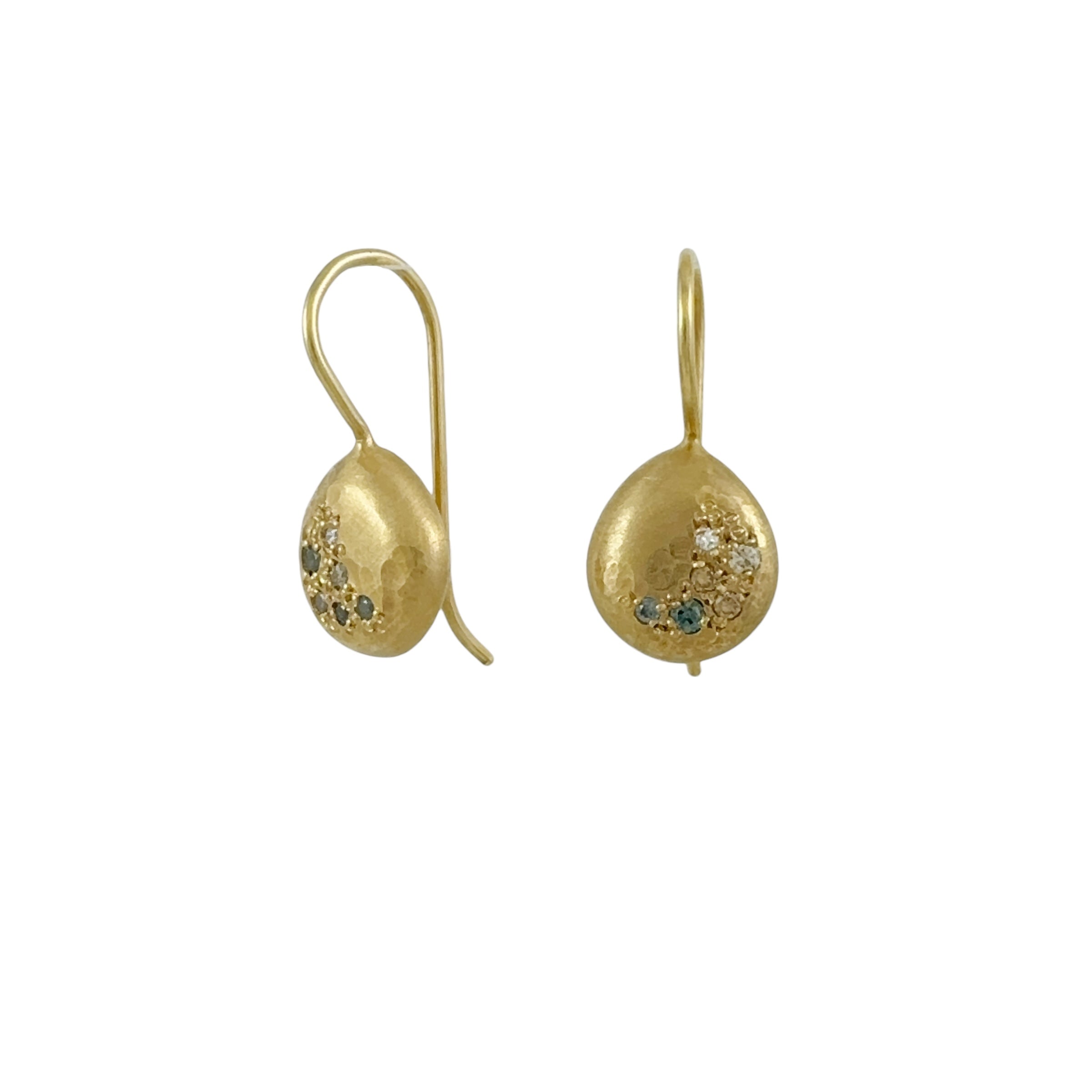 Gold Glimmer Drop Earrings -  Katheryn Leopoldseder