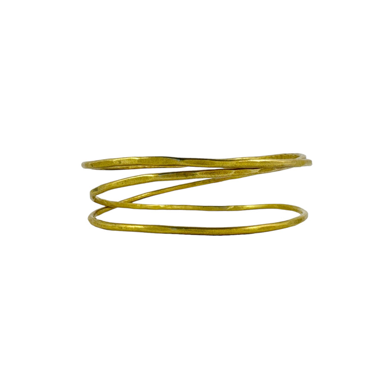 Three Loop Infinite Brass Bangle - Jane Hodgetts