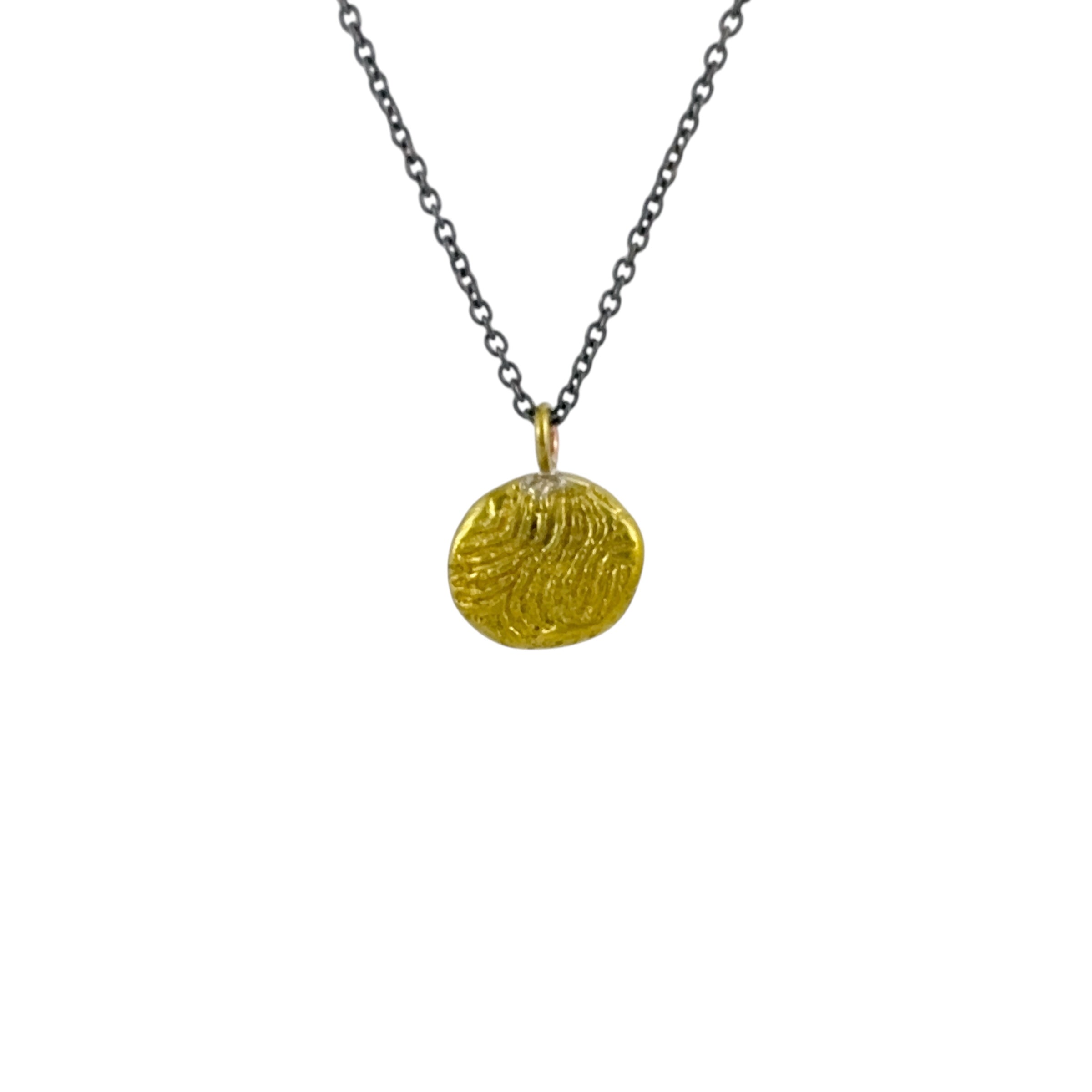 Beachcomber 'Coral Imprint' Oxidised Silver Necklace - Melinda Young