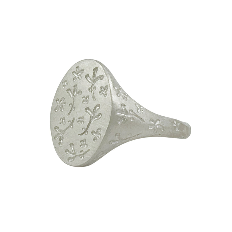 Botanica Oval Signet Ring - Milly Thomas