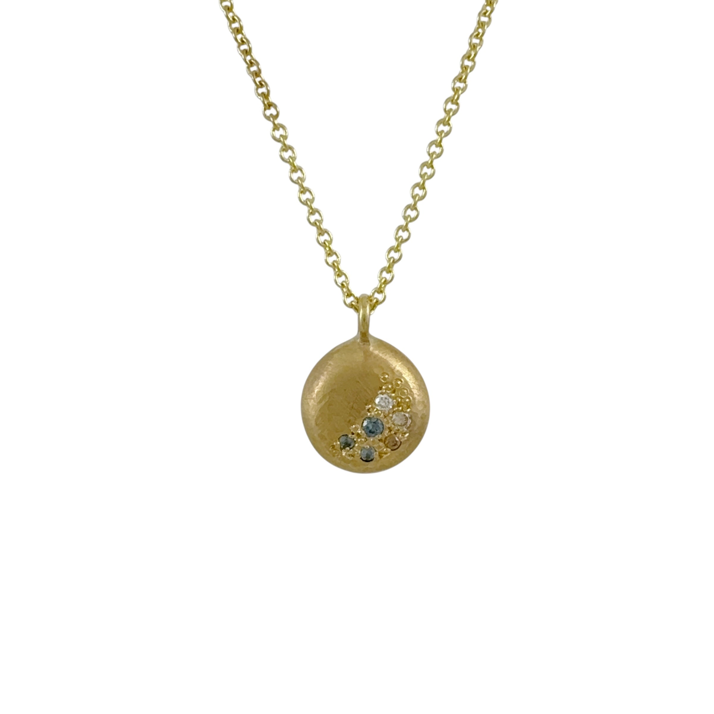 Gold Glimmer Pendant Necklace -  Katheryn Leopoldseder