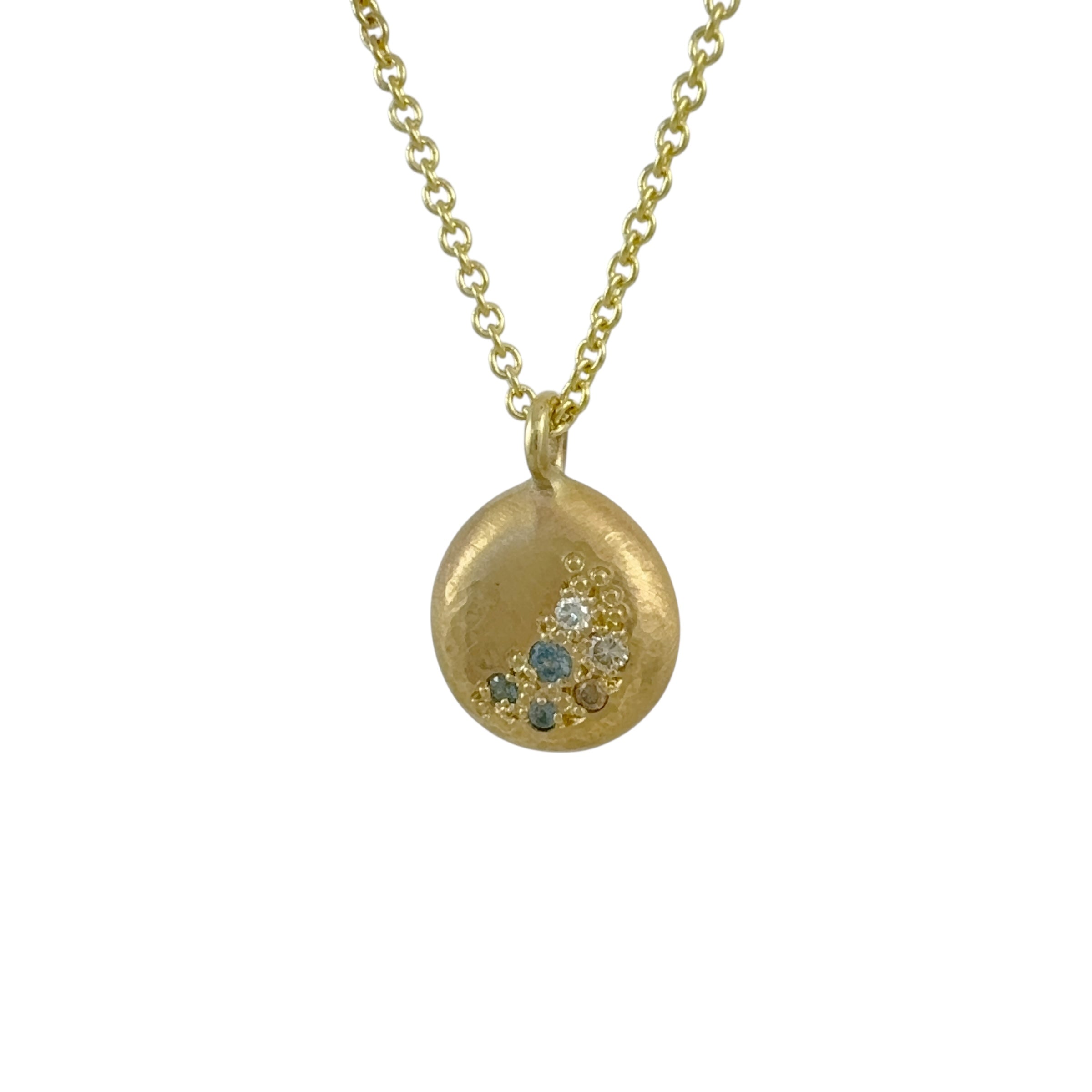 Gold Glimmer Pendant Necklace -  Katheryn Leopoldseder