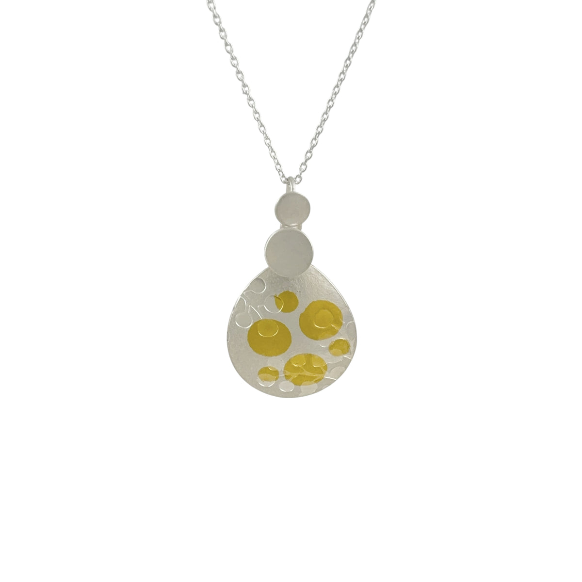 Wattle Dot Silver Necklace - Robin Wells
