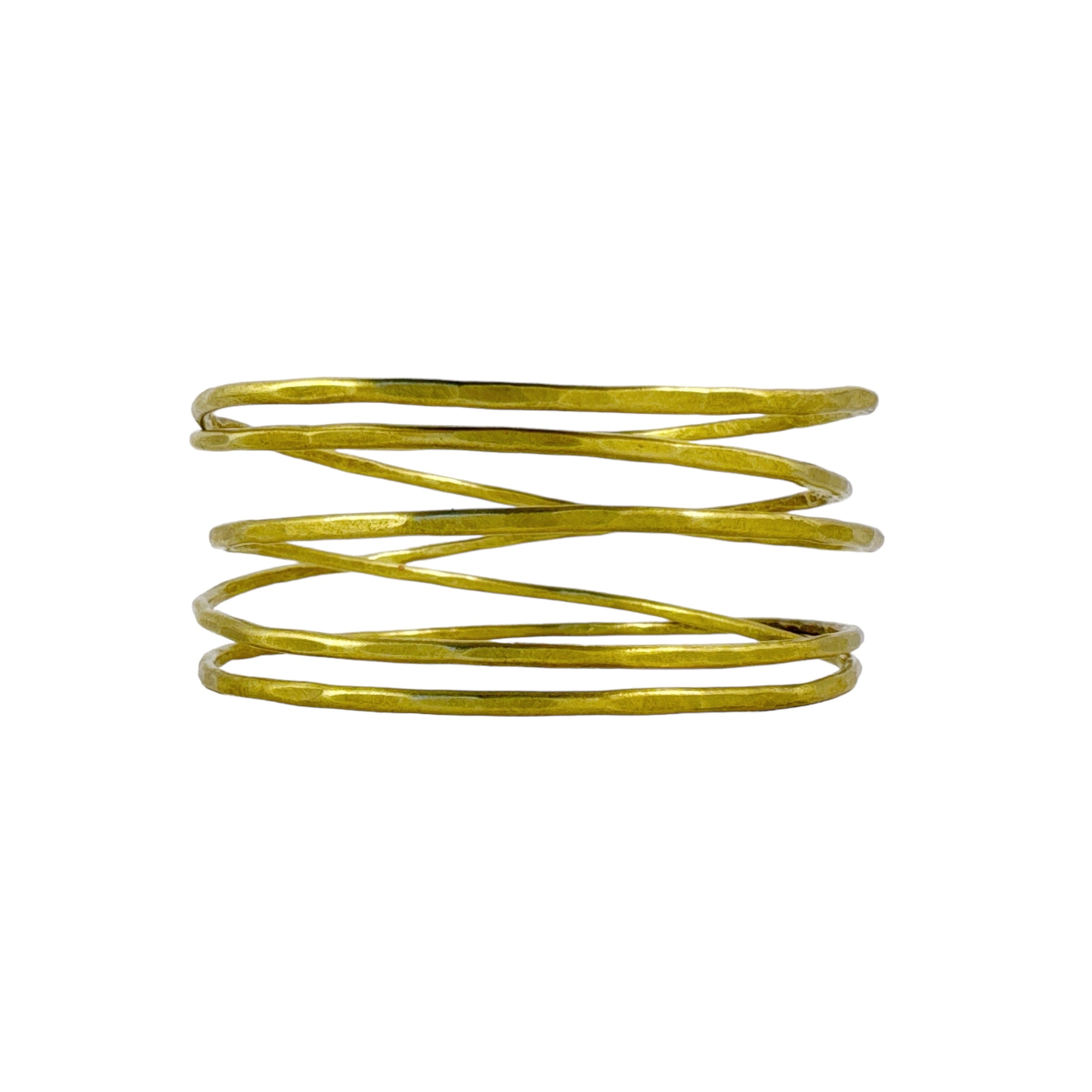 Five Loop Infinite Brass Bangle - Jane Hodgetts