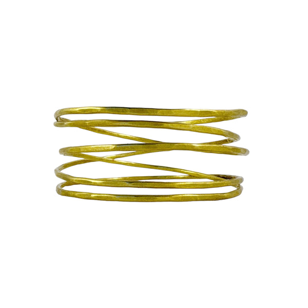 Five Loop Infinite Brass Bangle - Jane Hodgetts