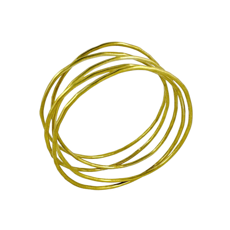 Five Loop Infinite Brass Bangle - Jane Hodgetts