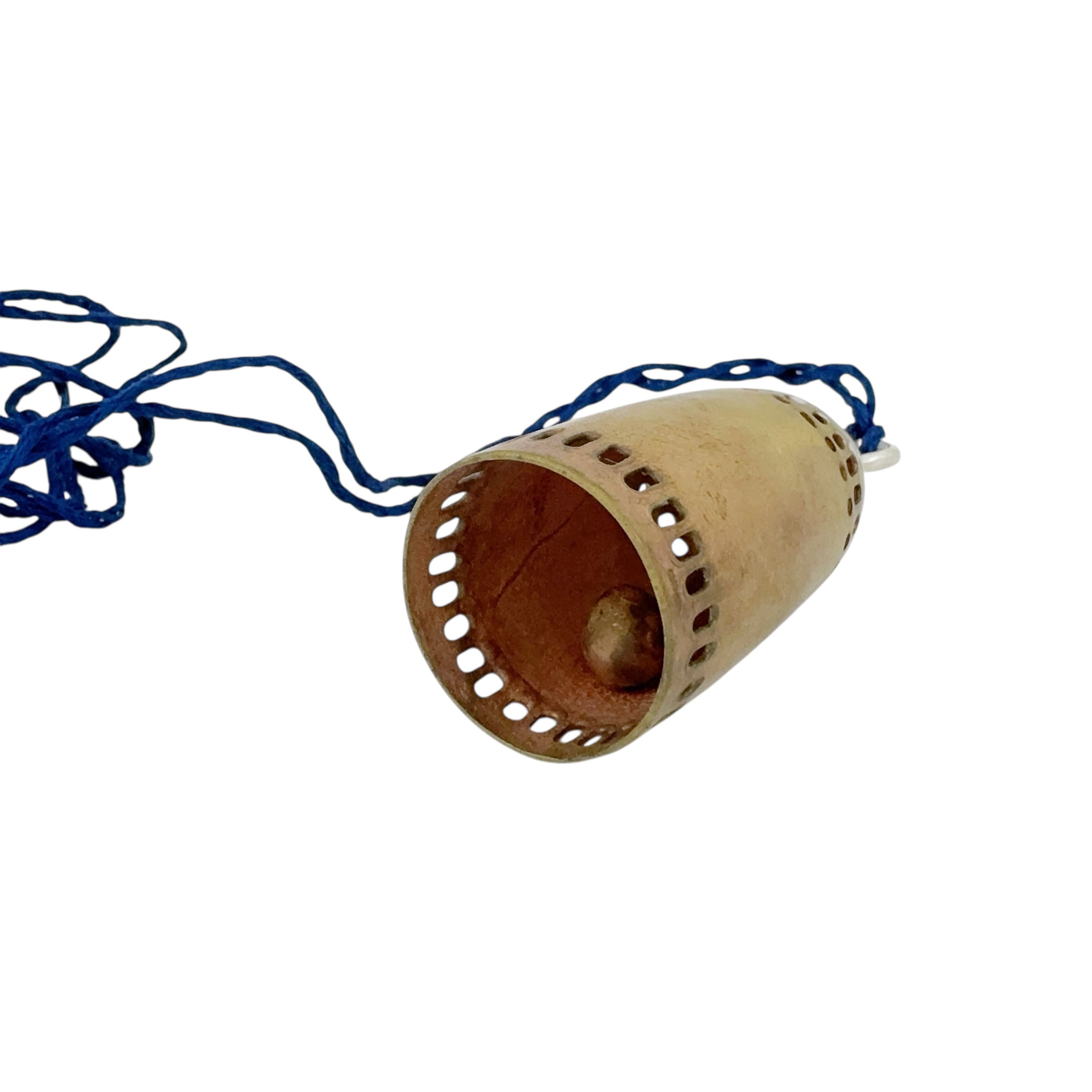 Biting Bell Brass Necklace - Anna Vlahos