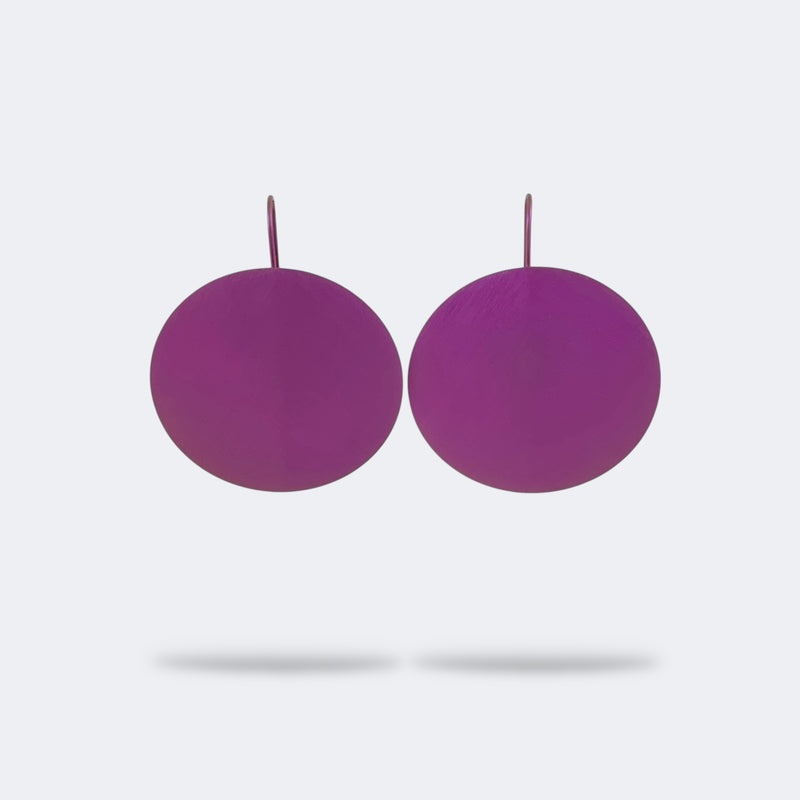 Directionally Brushed Disc Earrings - Vanessa Williams