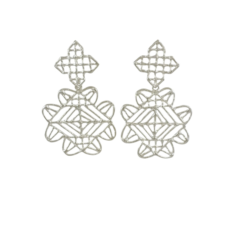 Clover Chain Earrings - Anna Vlahos