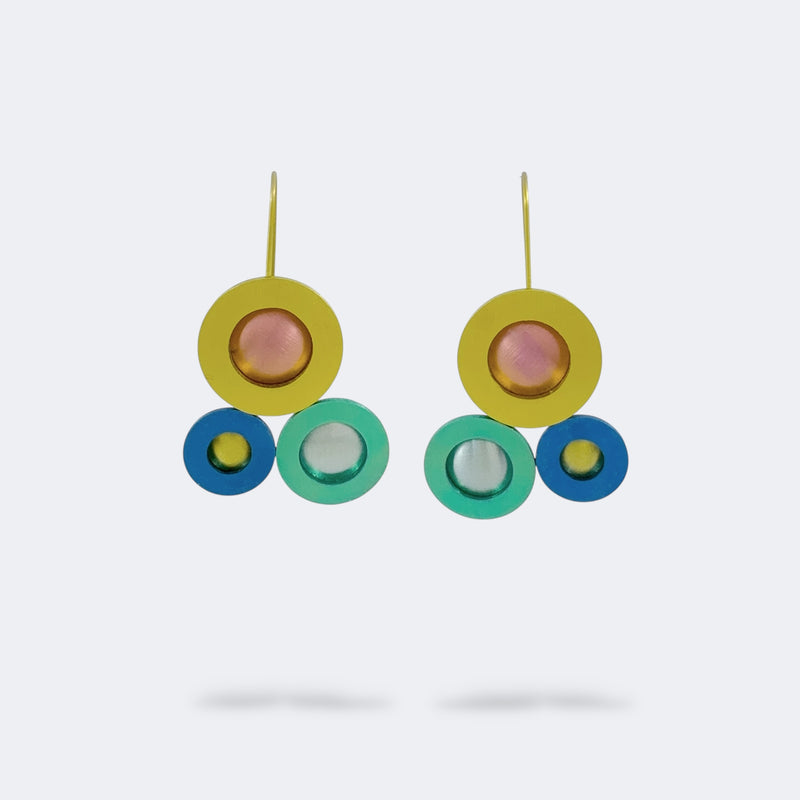 Domed Washer Triptych Earrings - Vanessa Williams
