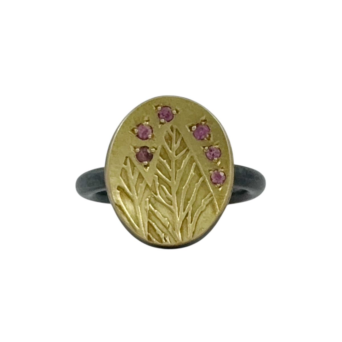 Glitter Leaf Ring - Robin Wells