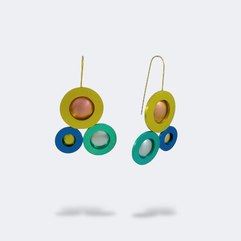 Domed Washer Triptych Earrings - Vanessa Williams