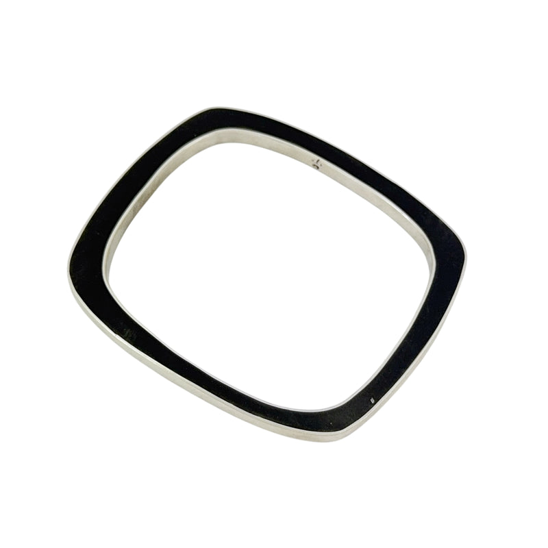 Irregular Oval Two Colour Bangle - Christine Battocchio