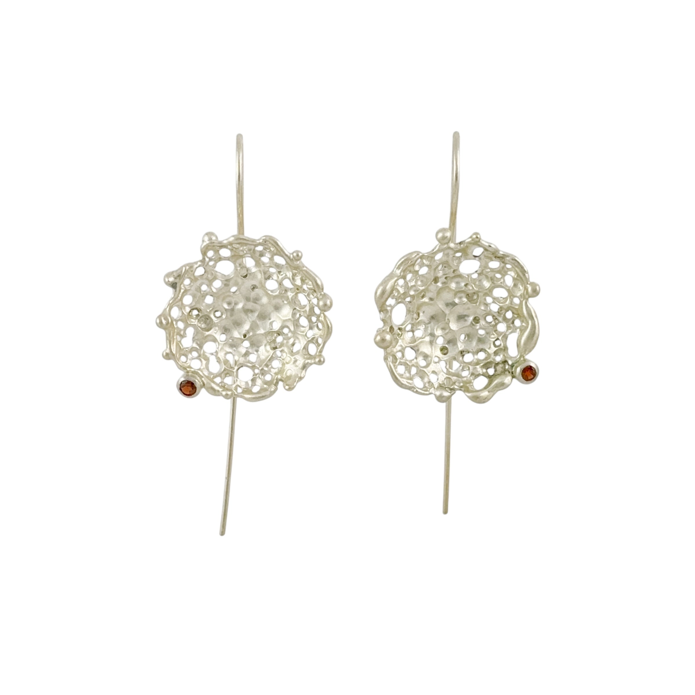 Shinfield Solastalgia Garnet Decay Earrings - Regina Krawets