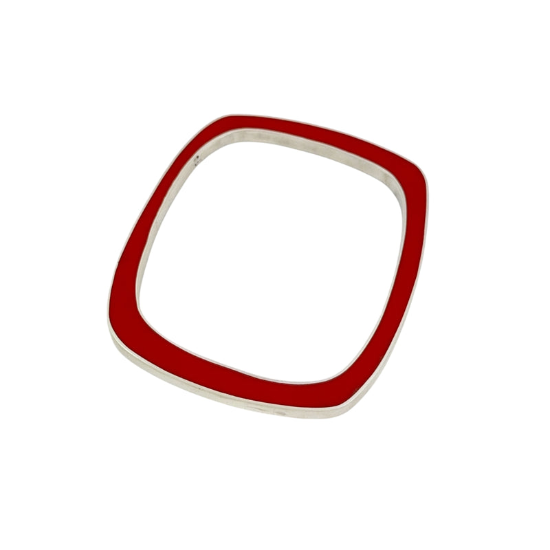 Irregular Oval Two Colour Bangle - Christine Battocchio