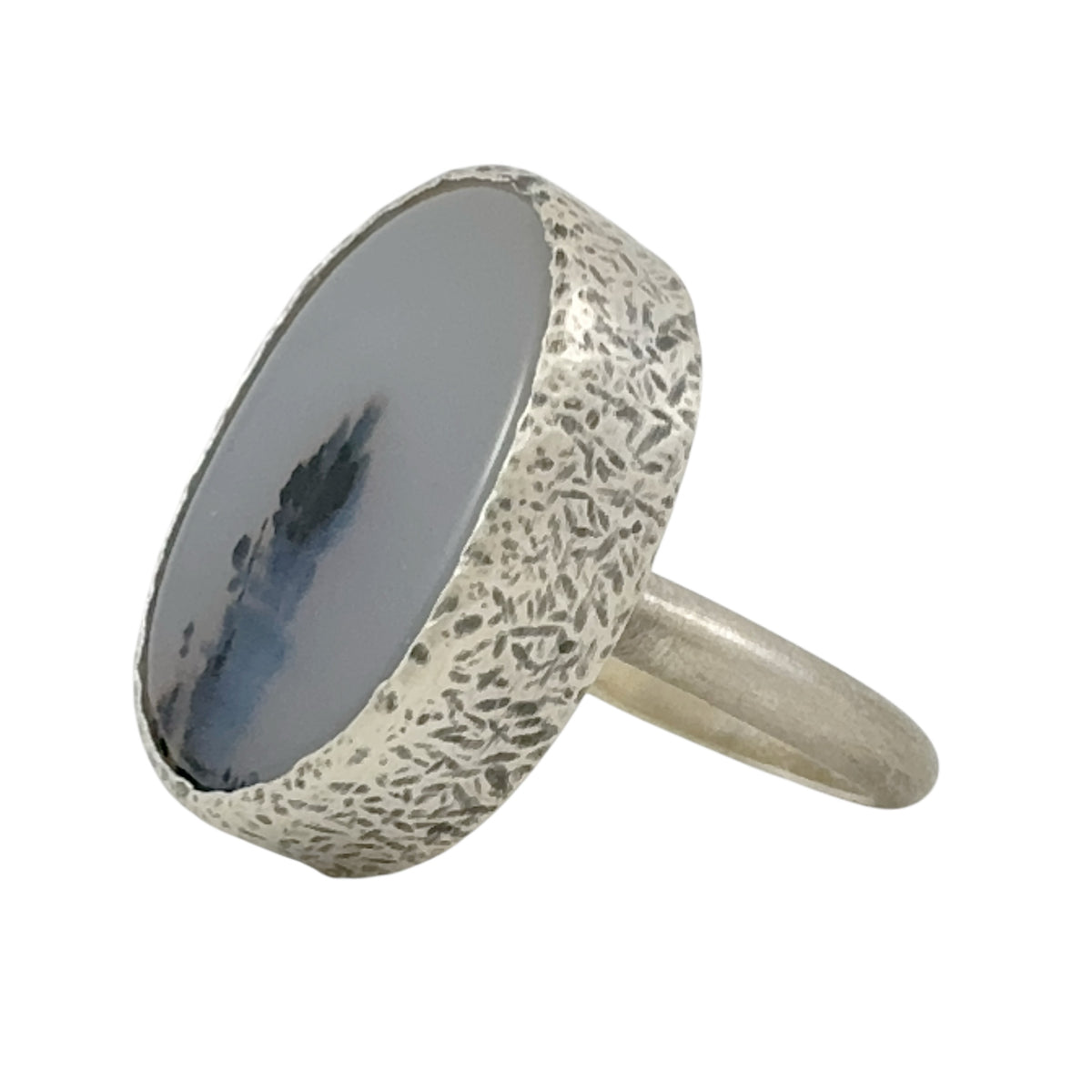 Dendritic Agate Silver Ring - Regina Krawets