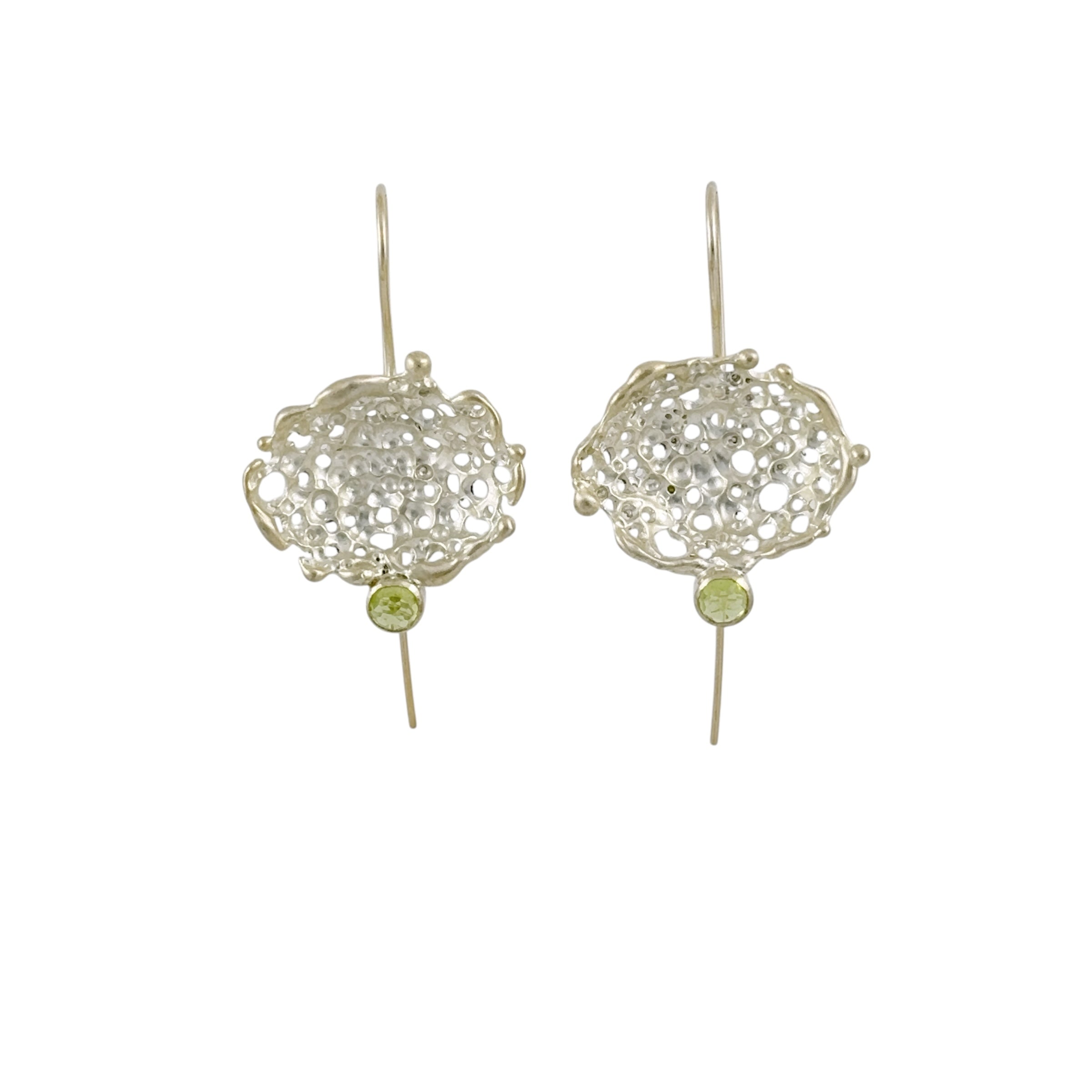 Shinfield Solastalgia Peridot Decay Earrings - Regina Krawets