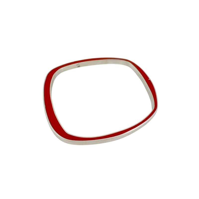 Irregular Oval Two Colour Bangle - Christine Battocchio