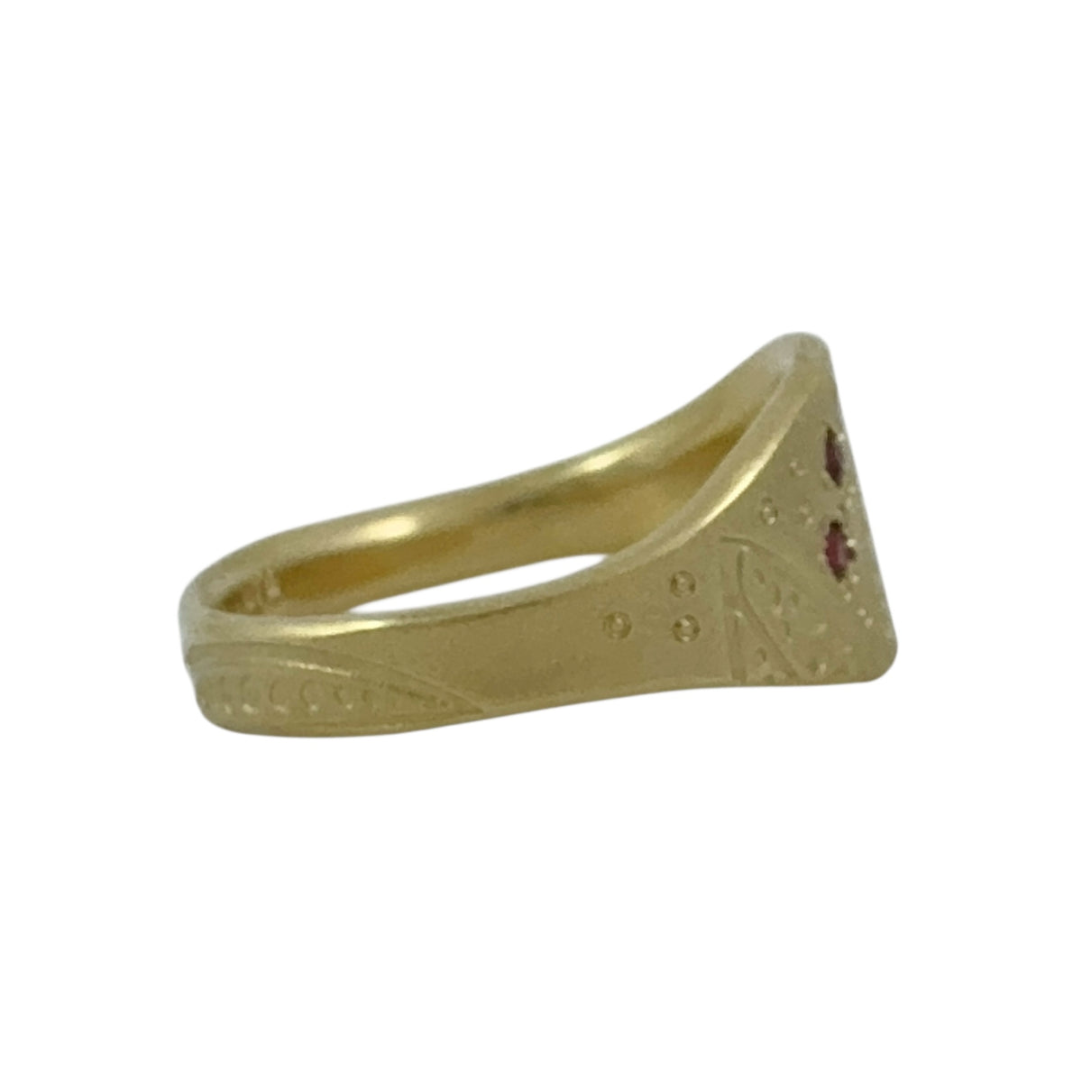 Tri Dotty Leaf Ring - Robin Wells