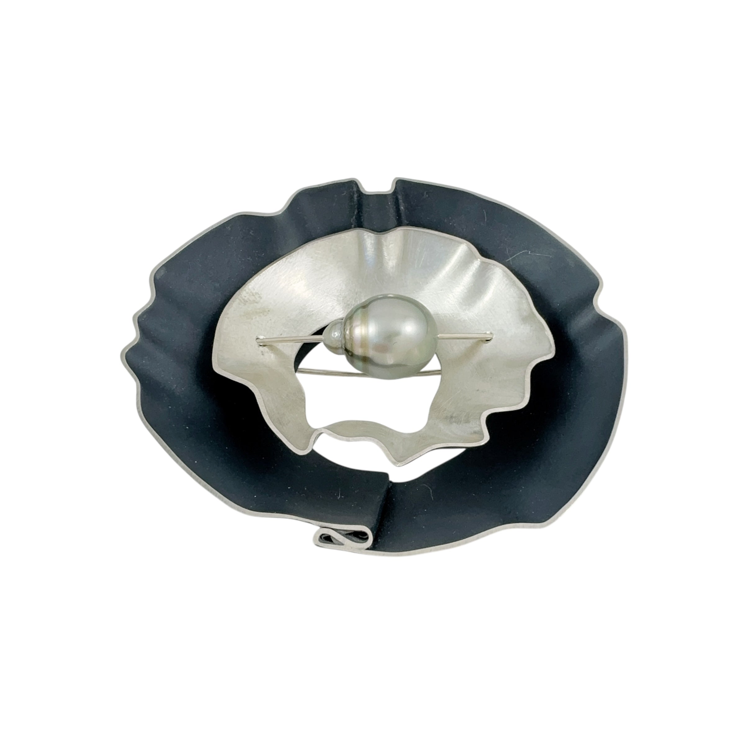 Rippled Mollusc Brooch -  Katheryn Leopoldseder