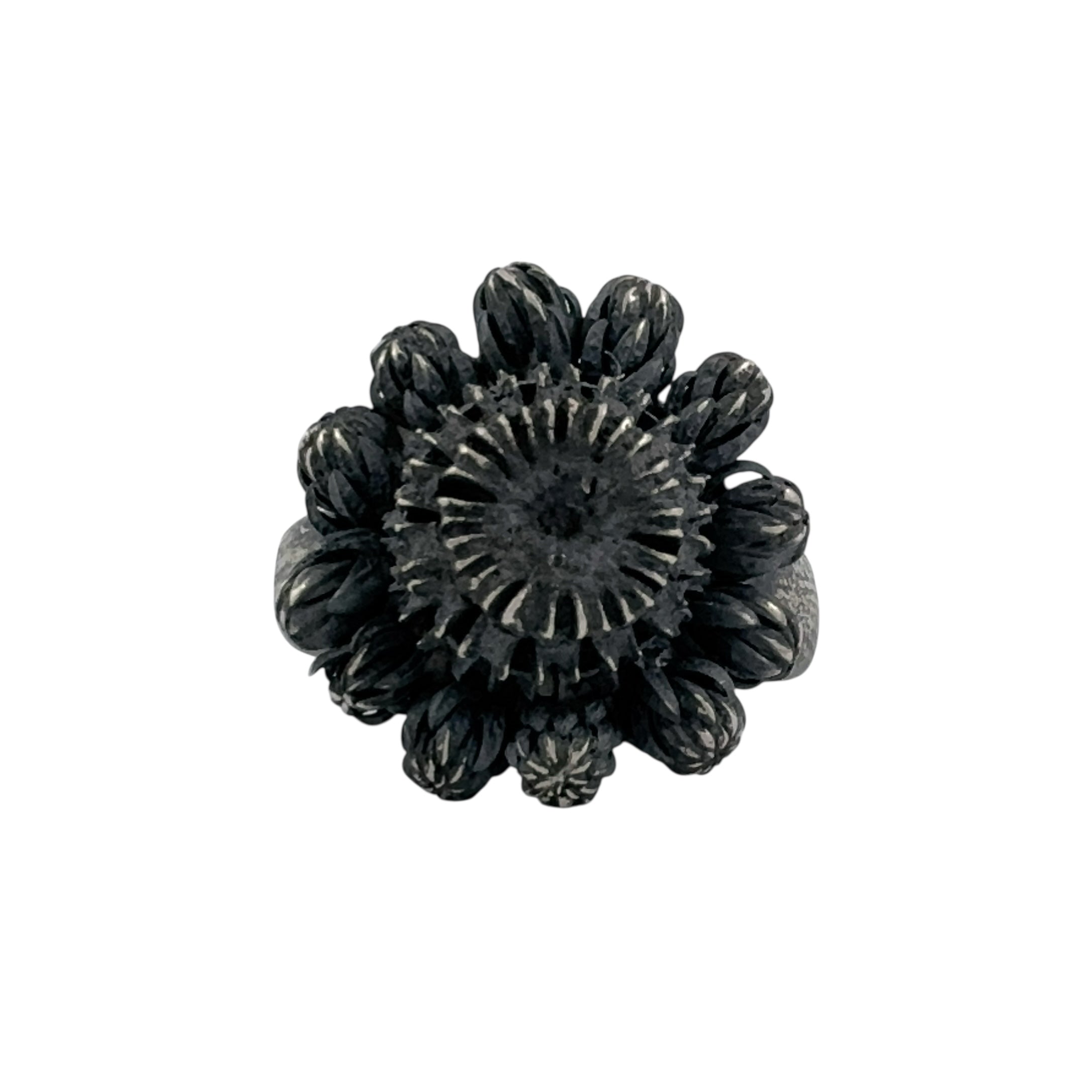 Beachcomber Oxidised Silver Ring - Melinda Young