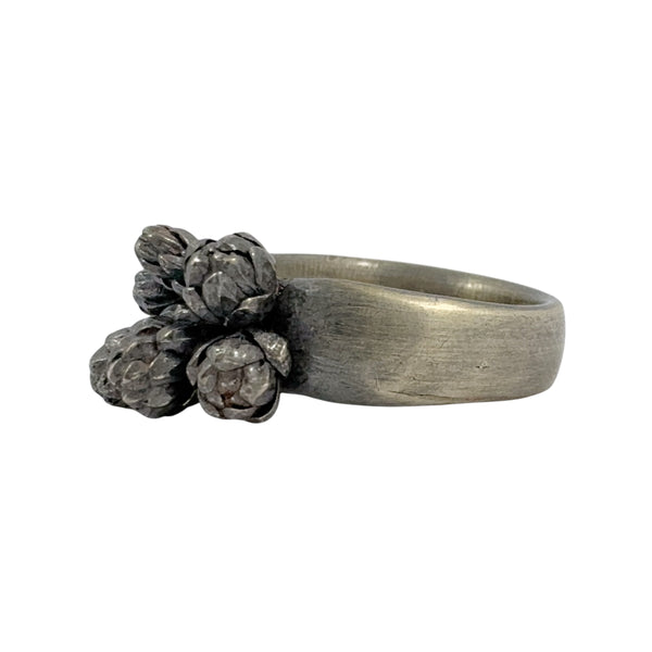 Beachcomber 'Norfolk Pine' Oxidised Silver Ring - Melinda Young