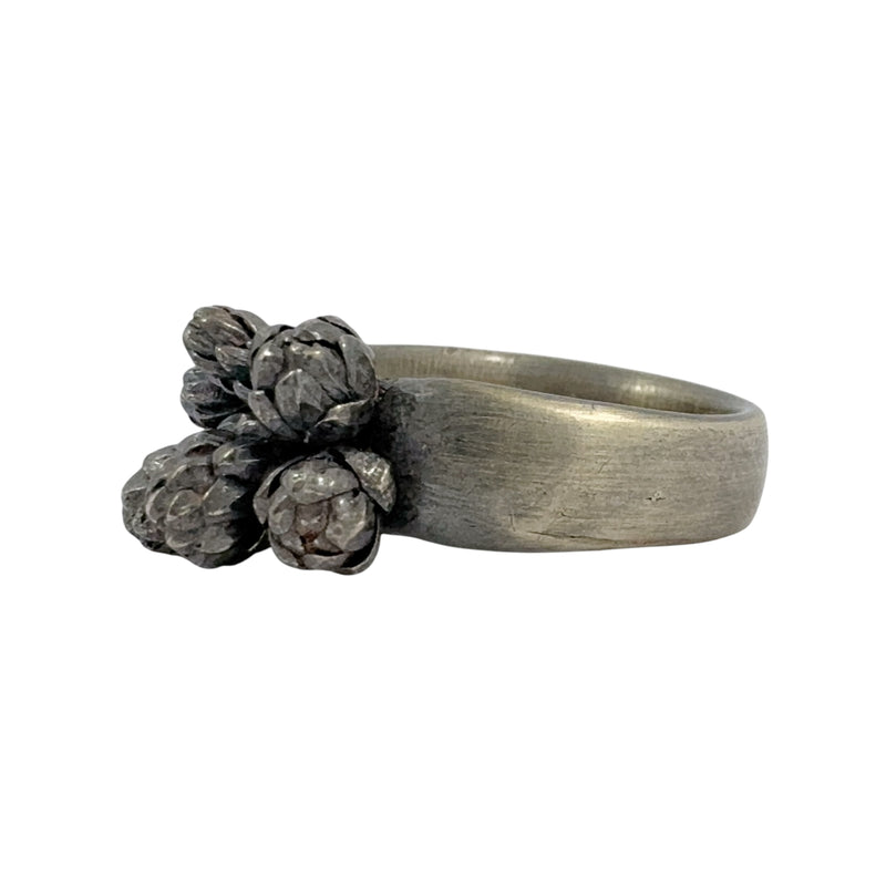 Beachcomber 'Norfolk Pine' Oxidised Silver Ring - Melinda Young