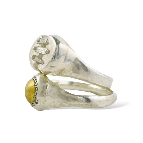 Silver and Gold Ring - Atelier Narce