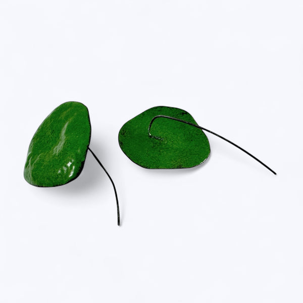 Happa Money Plant Earrings - Kaoru Rogers