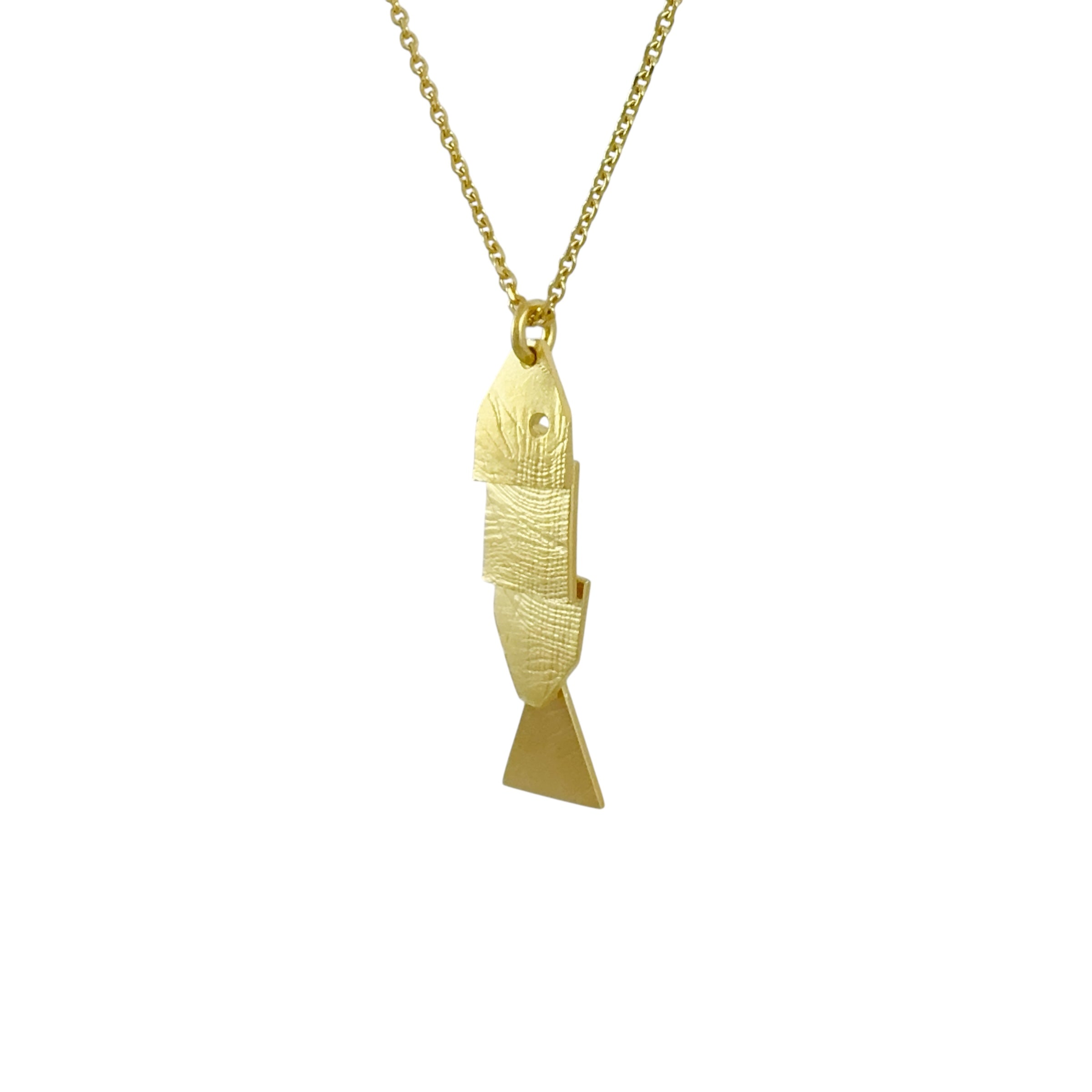 Gold Fish Necklace - Cynthia Nge