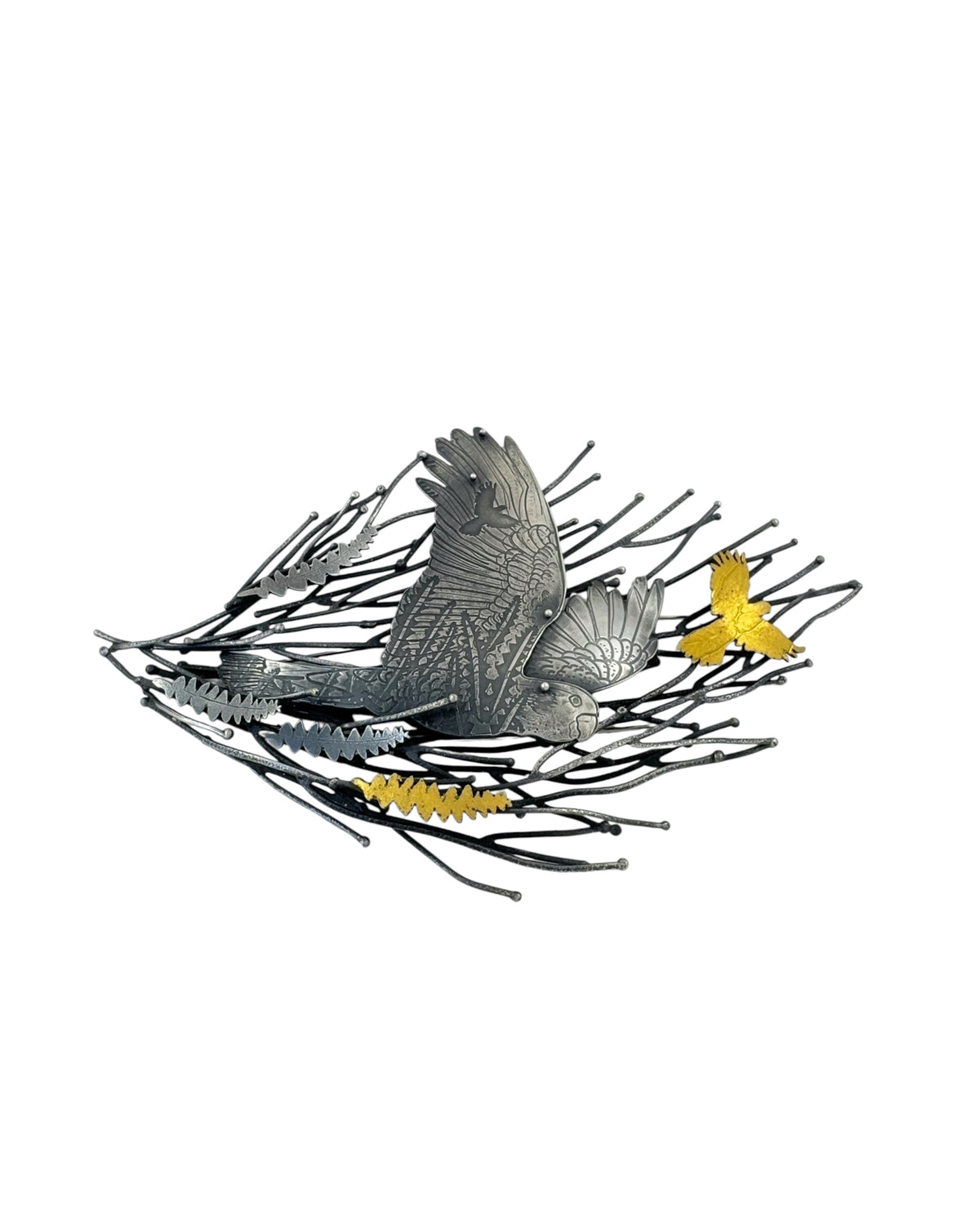 Traces Necklace/Brooch by Robin Wells
