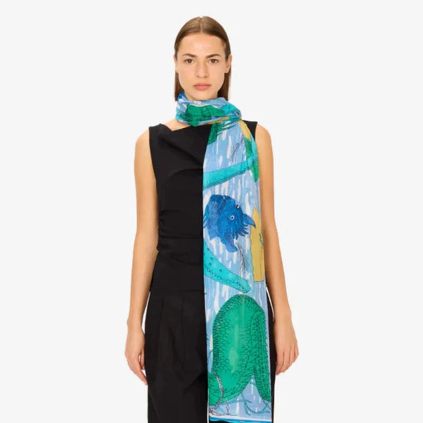 Fantastique Scarf in Emerald - Inoui Editions