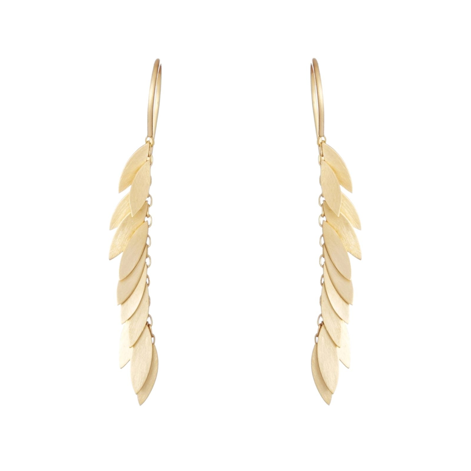 Falling Leaf Gold Earrings - Sia Taylor