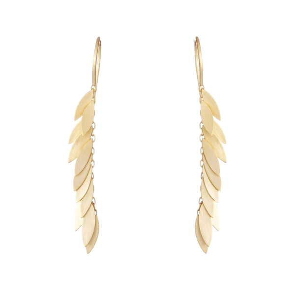 Falling Leaf Gold Earrings - Sia Taylor