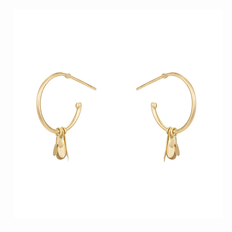 Golden Wings Hoop Earrings - Sia Taylor