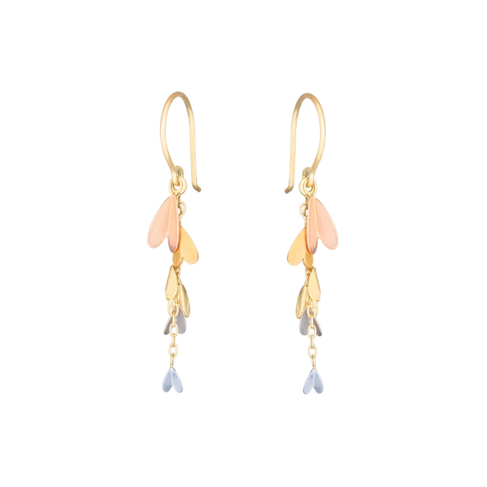 Tiny Rainbow Golden Wings Earrings - Sia Taylor