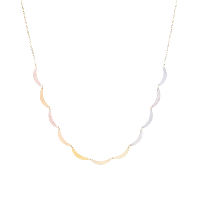 Rainbow Sunset Cloud Arc Necklace - Sia Taylor