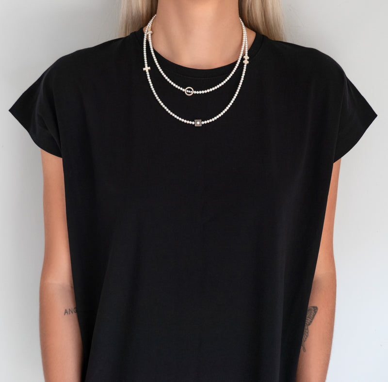 Still Point Necklace (White Pearls) - Kate Alterio