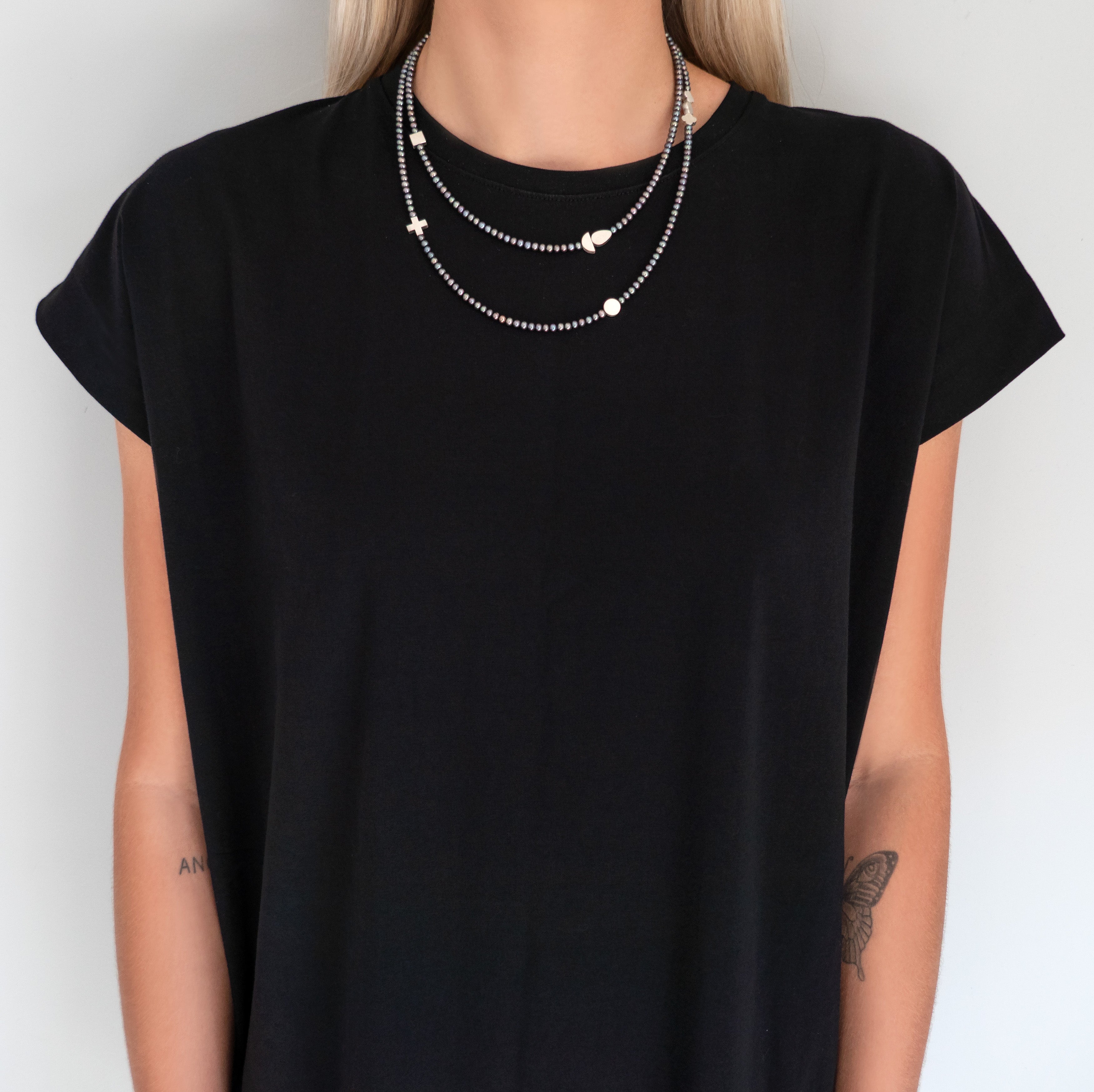 Still Point Necklace (Black Pearls) - Kate Alterio