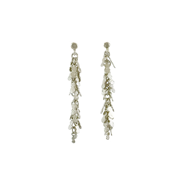 Melt and Fuse Med Pollen Earrings Silver - Virginia Sprague