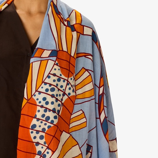 Cerfs Orange Scarf - Inoui Editions