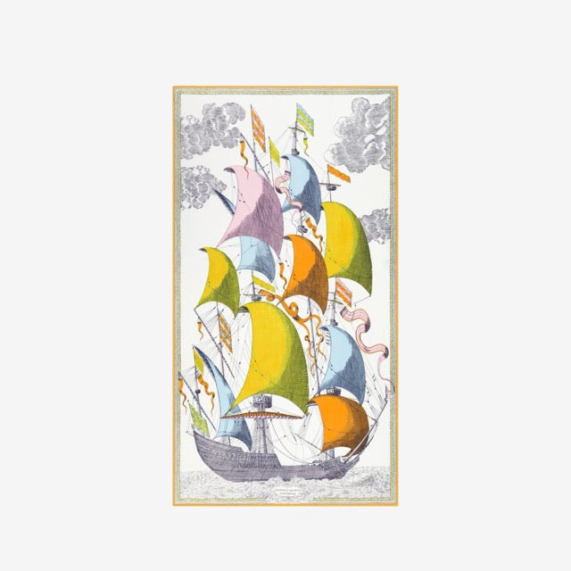 Des Rives et des Reves Scarf in Multicolour - Inoui Editions
