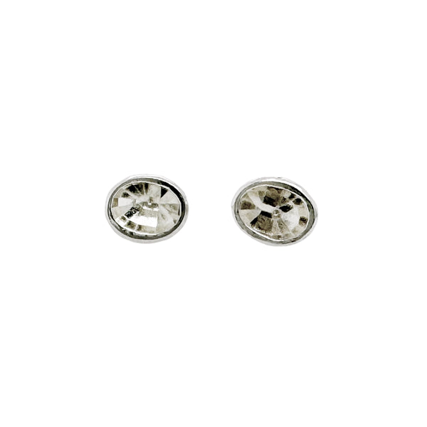 Deep Oval Impression Silver Studs - Louise Fischer