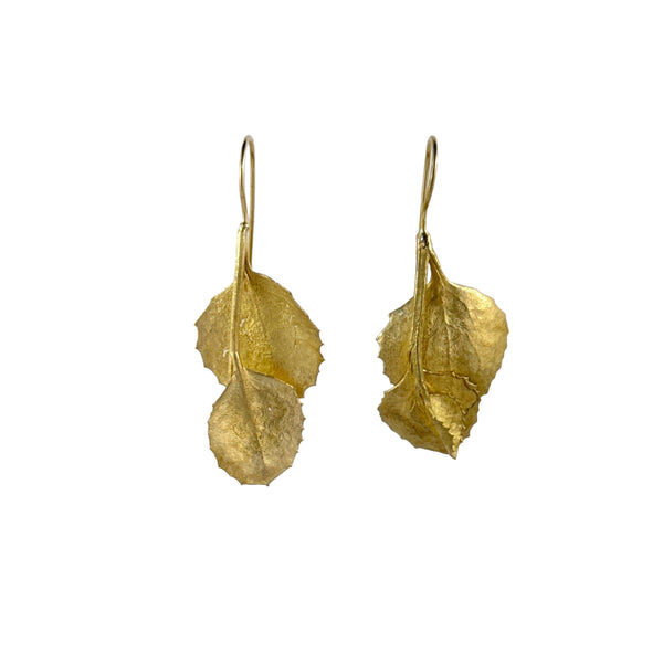 Fan Flower Bush Gold Plated Hooks - Anja Jagsch