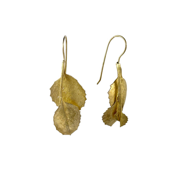 Fan Flower Bush Gold Plated Hooks - Anja Jagsch